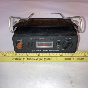 VTG 1980s Cobra Radar Detector Superheterodyne RD-4000 Dual Band Signal Sensor